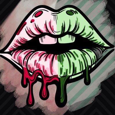 lips that look realistic and drip