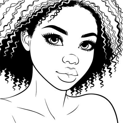realistic black girl