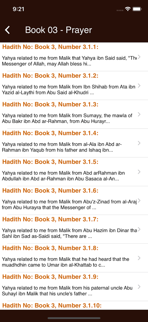 Sunan Ibn Majah - A list of English translated Hadiths from the Book of Prayer in the Sunan Ibn Majah app.