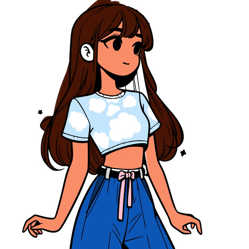 girl in a cute crop top