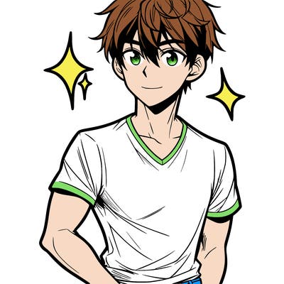 male manga character