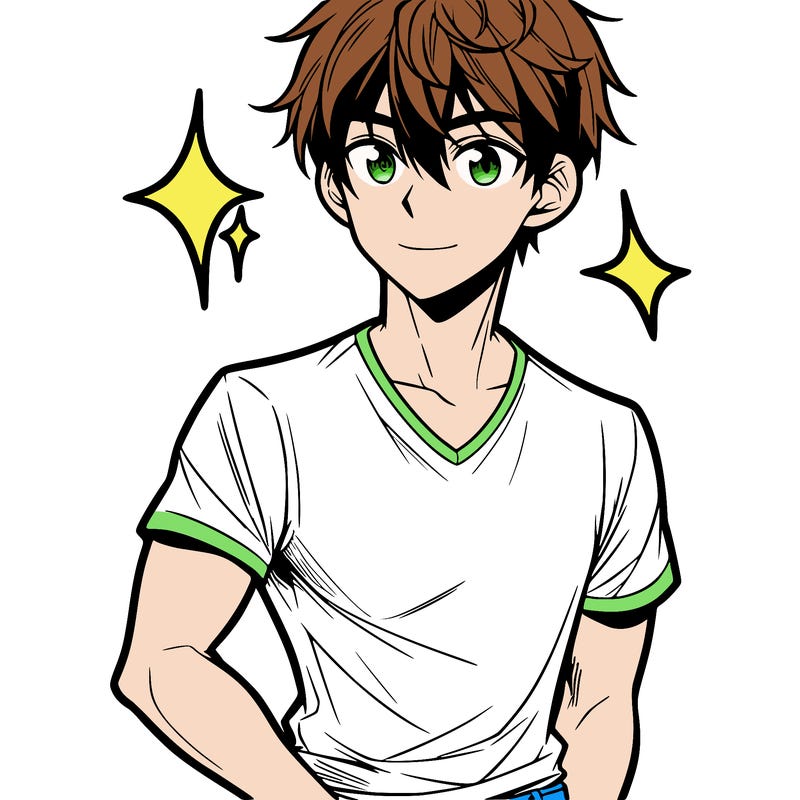 male manga character