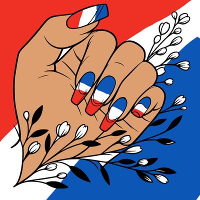 nails with french tip