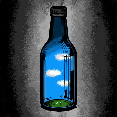 realistic bottle