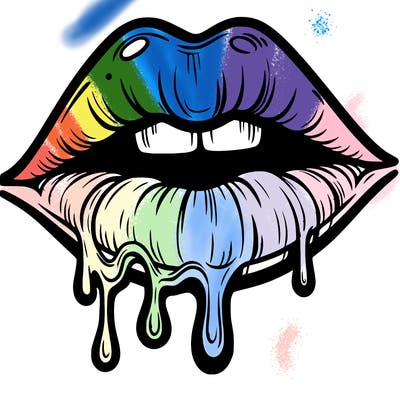 lips that look realistic and drip