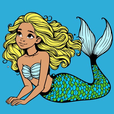 a realistic mermaid