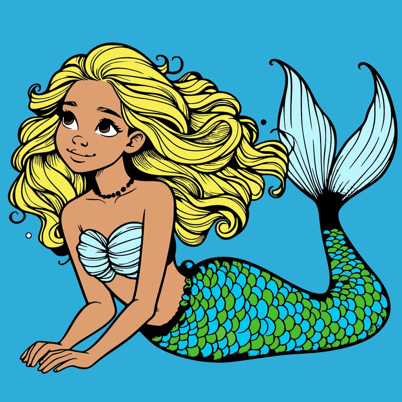 a realistic mermaid