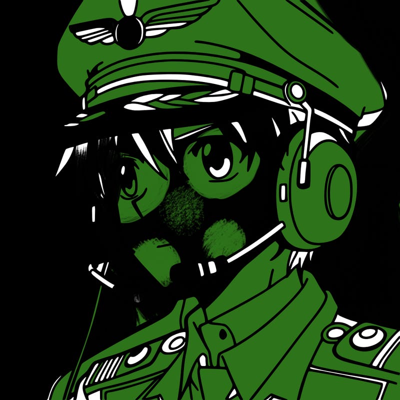 a pilot in an anime design