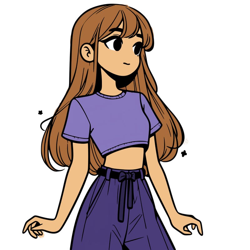 girl in a cute crop top