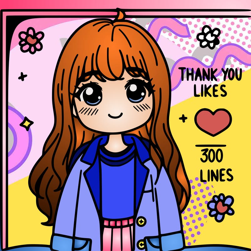 thank you for 300 likes girl