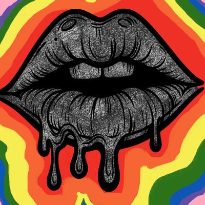 lips that look realistic and drip
