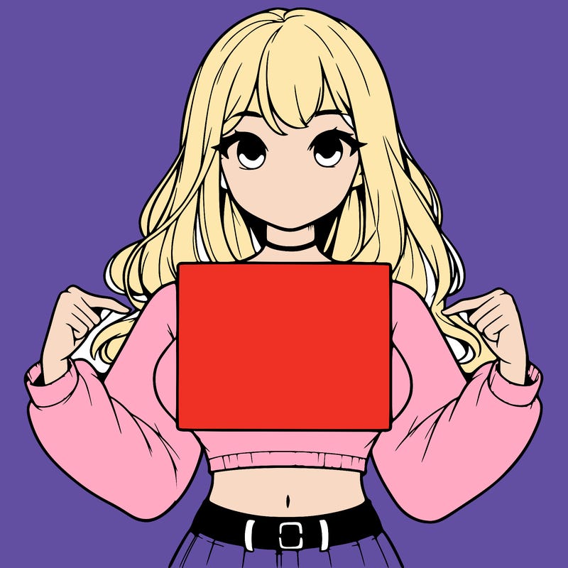 girl holding a blank sign in a long sleeve crop top