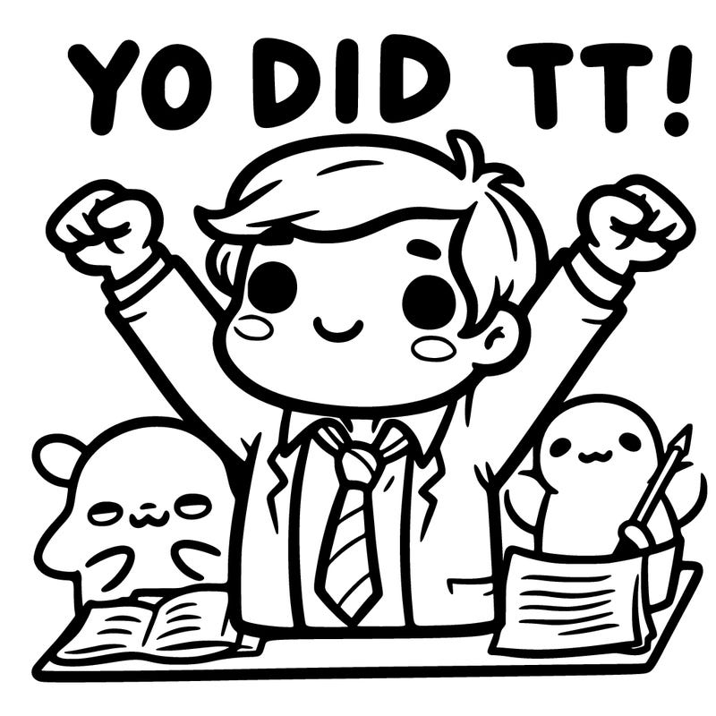 you did it!