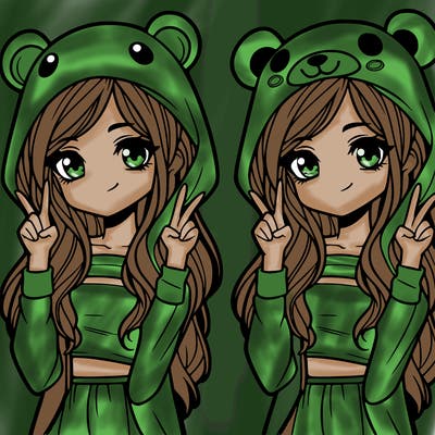 teen girl in animal costume