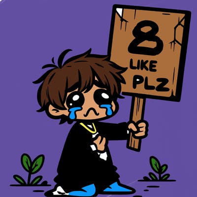 small poor toddler crying with sign that says 2 like plz