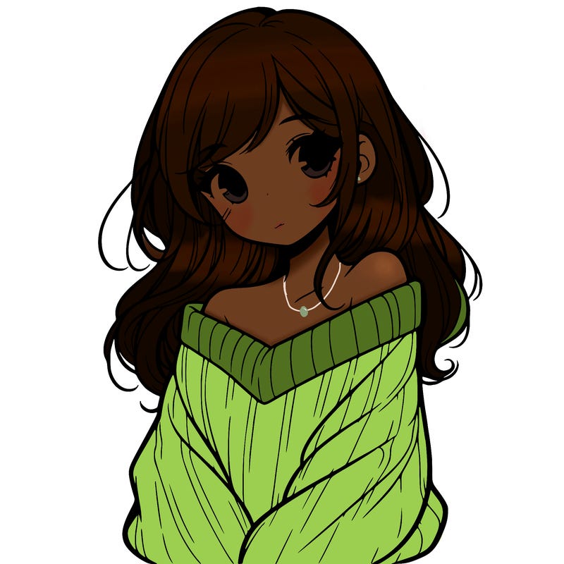 shy pretty girl wearing a sweater that is falling off one shoulder portrait