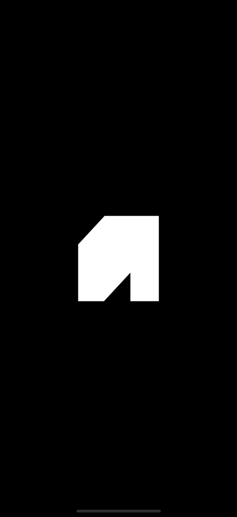 Logotipo oficial de la aplicación Awakenings Festival en una pantalla de presentación negra.