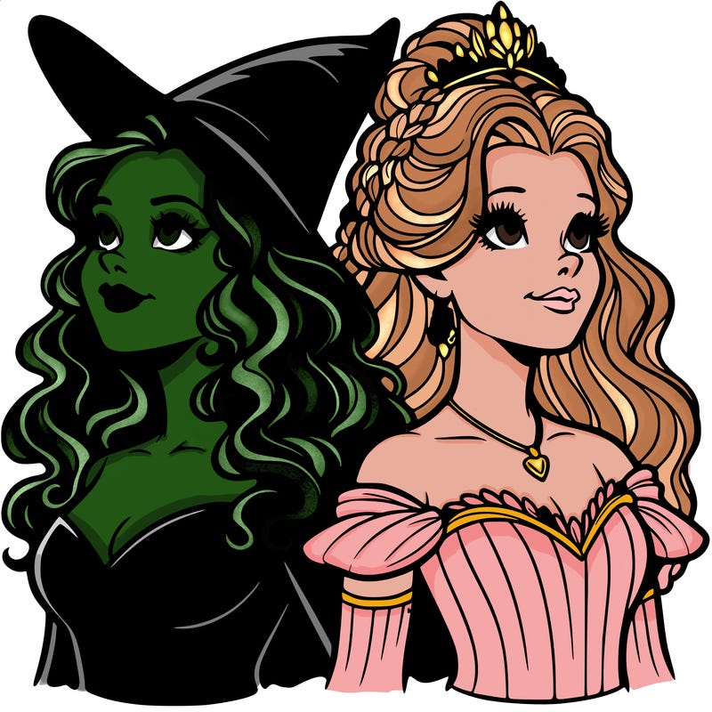 'elphaba and glinda (realistic)