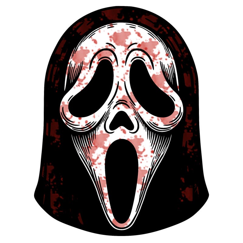 detailed ghostface mask