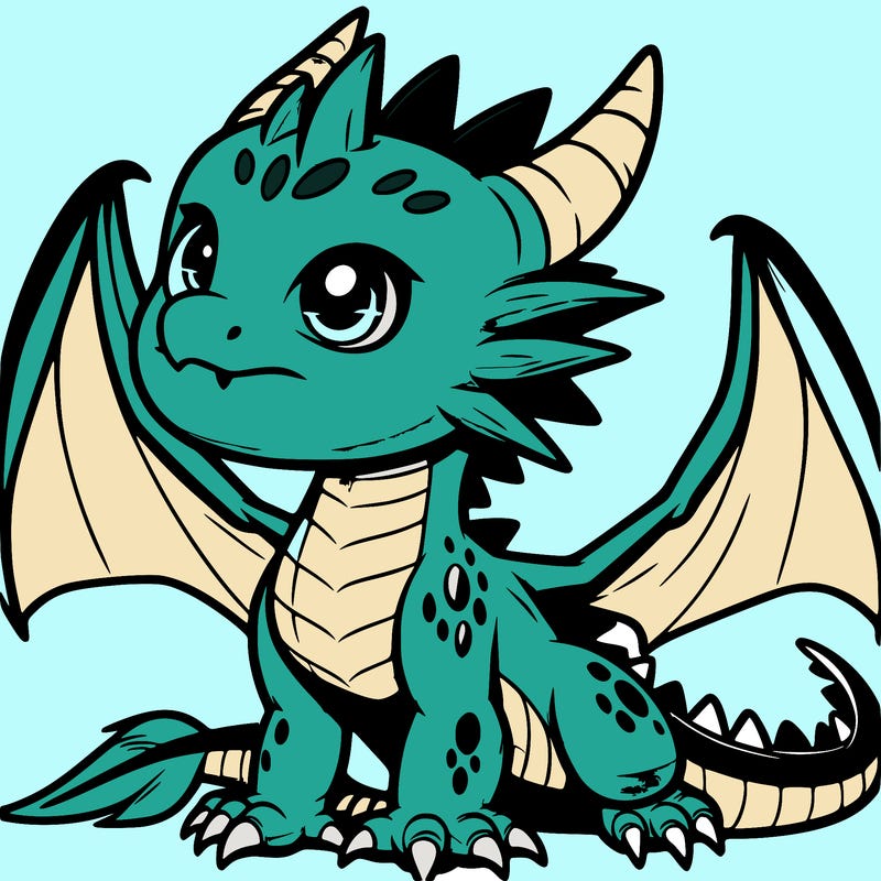 fierce baby night dragon