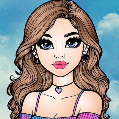 realistic pretty girl