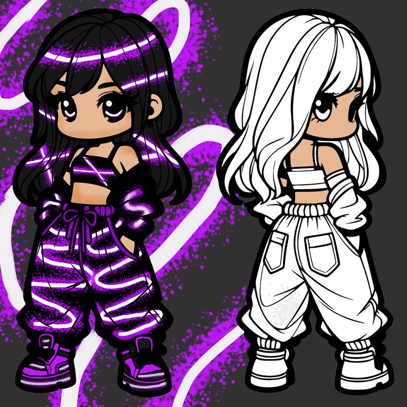 girl in crop top and baggy pants