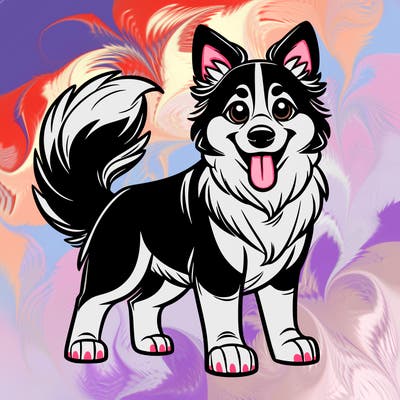 border collie huski mix