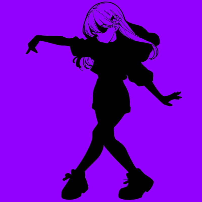 realistic girl danceing