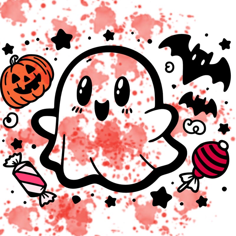 halloween cute little ghost