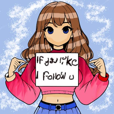 girl holding a blank sign in a long sleeve crop top