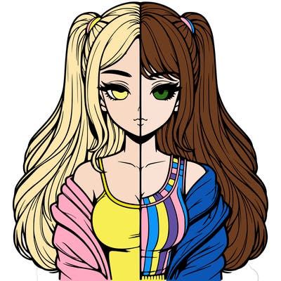 realistic girl split