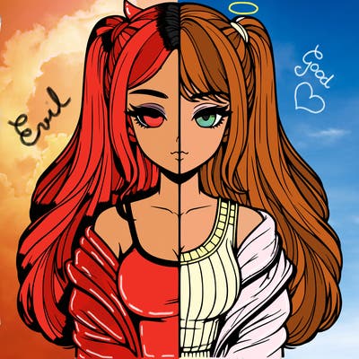 realistic girl split