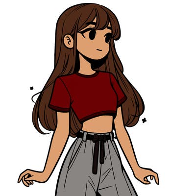 girl in a cute crop top