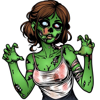 realistic zombie girl