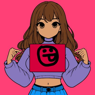 girl holding a blank sign in a long sleeve crop top