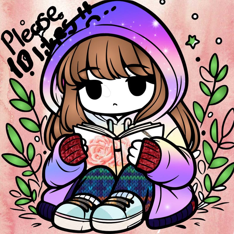 girl in oversized hoodie reading a book