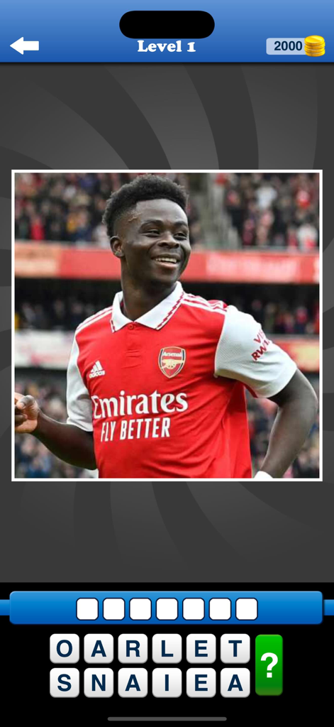 Whats the Team? Football Quiz - 아스날 유니폼을 입은 선수가 등장하는 축구 퀴즈 앱 게임 플레이