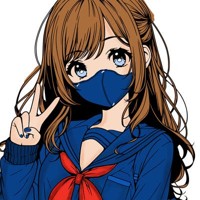 realistic anime school girl