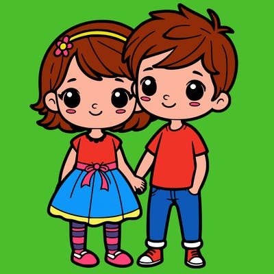 girl and boy together