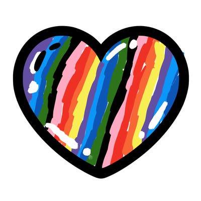 a blank heart