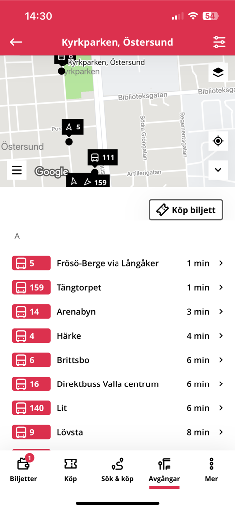 Länstrafiken Jämtland - Real-time bus departures and live transit map for Östersund in the Lanstrafiken Jamtland mobile app.