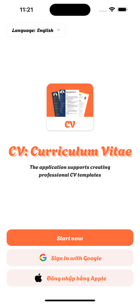 CV: Curriculum Vitae - Utilities App | MWM