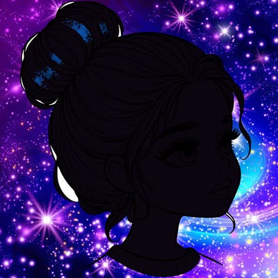 realistic girl with bun