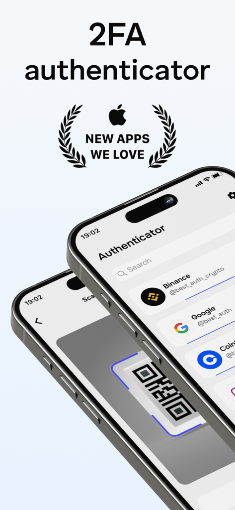 Authy: MFA & 2FA Authenticator - Authy 2FA app interface on iPhone with New Apps We Love badge