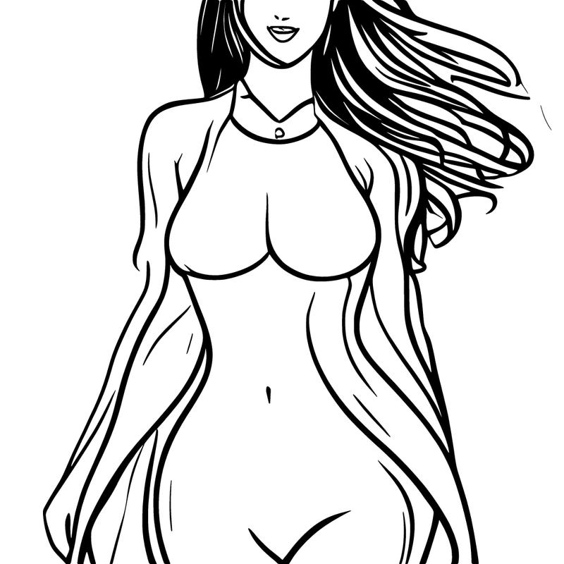 woman’s full body a lot of skin showing