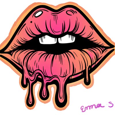 lips that look realistic and drip