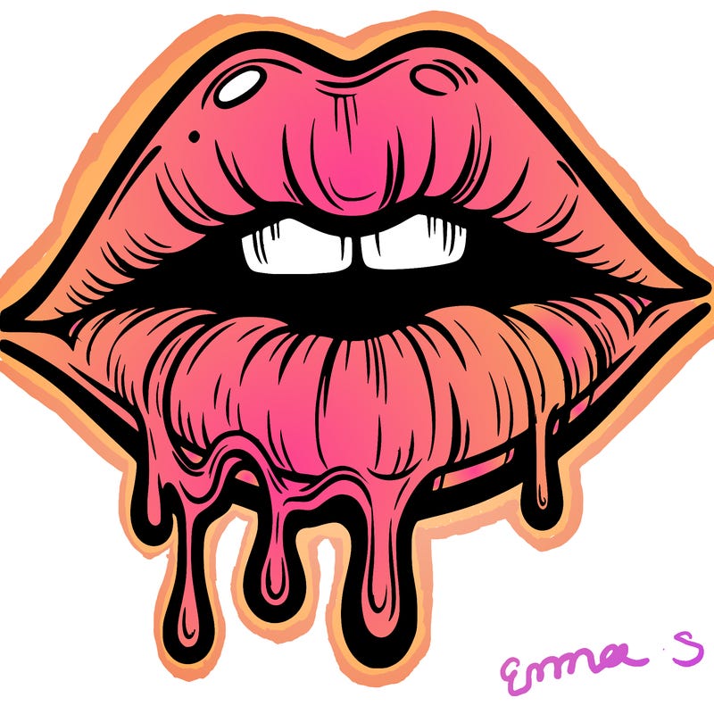 lips that look realistic and drip
