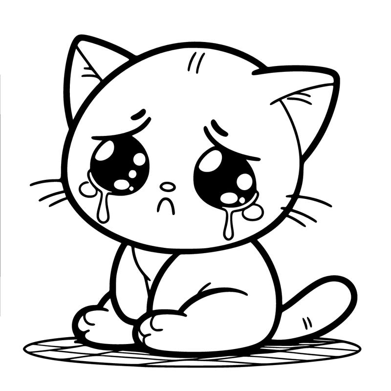 sad cat