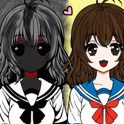 kawaii anime realistic girl