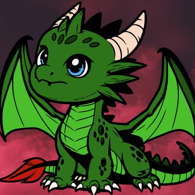 fierce baby night dragon